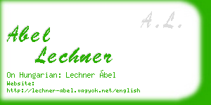 abel lechner business card